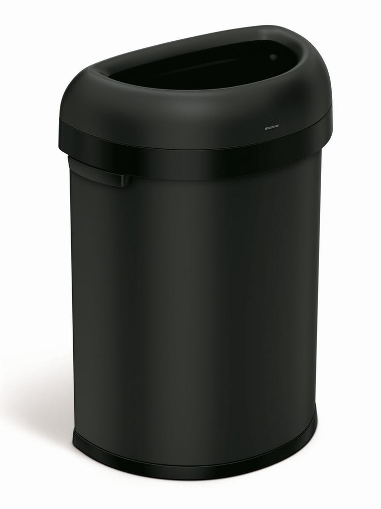 GuestSupply US | Simplehuman 80 Liter Semi-Round Open Top Trash
